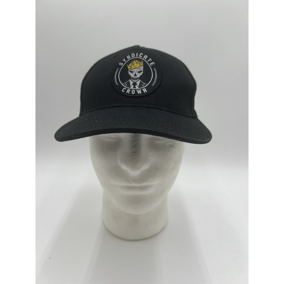 The Unbranded Brand Other - Syndicate Crown Black Adjustable Dad Hat Skull Crown Logo Cap OSFM